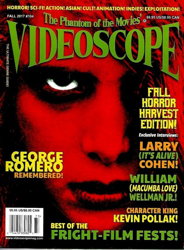 VIDEOSCOPE magazine side cover Issue 104 Fall 2017