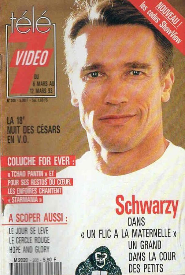 TELE 7 VIDEO magazine side cover Issue 208 6 March 1993