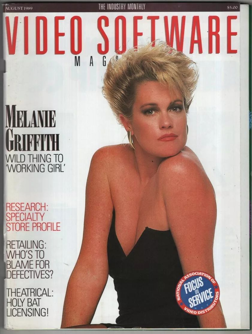 VIDEO SOFTWARE MAGAZINE magazine side cover  August 1989