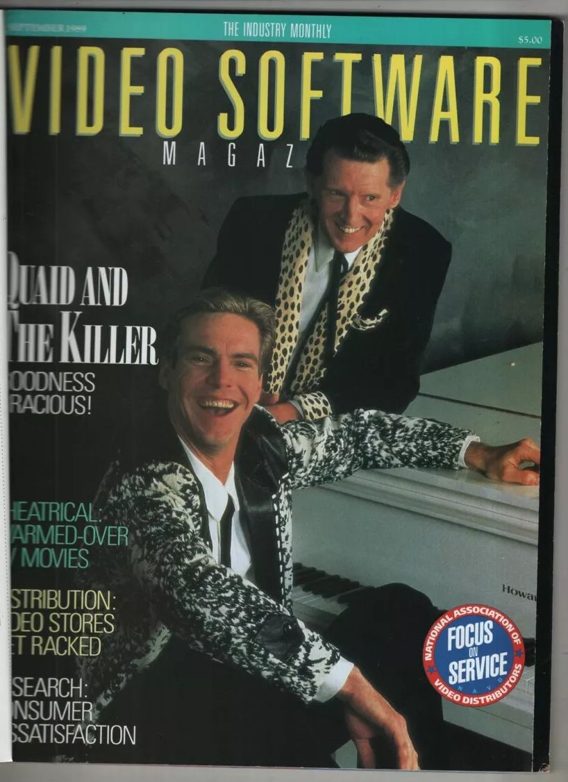 VIDEO SOFTWARE MAGAZINE magazine side cover  September 1989
