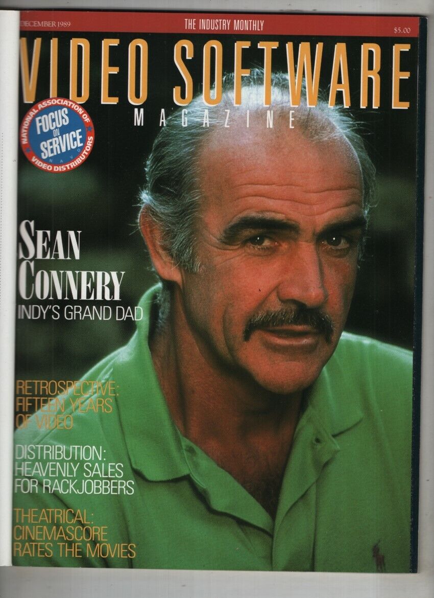 VIDEO SOFTWARE MAGAZINE magazine side cover  December 1989
