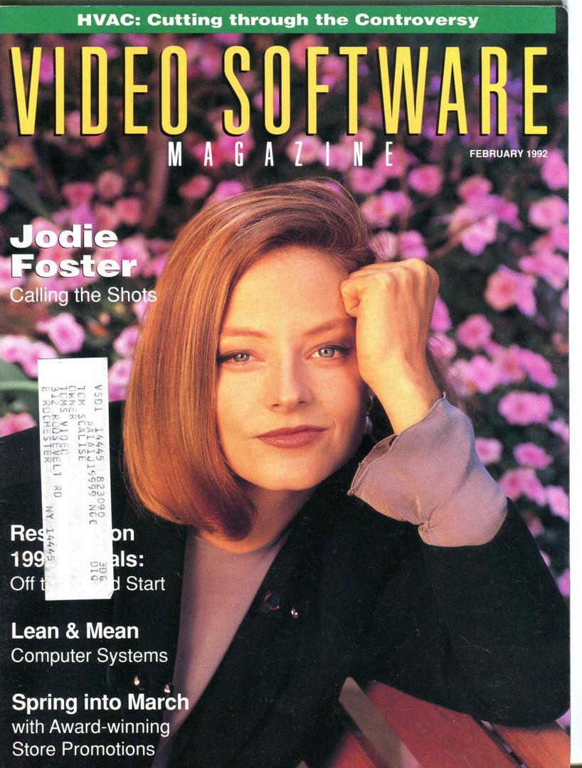 VIDEO SOFTWARE MAGAZINE magazine side cover  February 1992