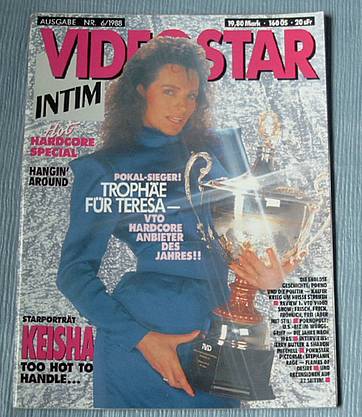 VIDEOSTAR INTIM magazine side cover Issue 6  1988