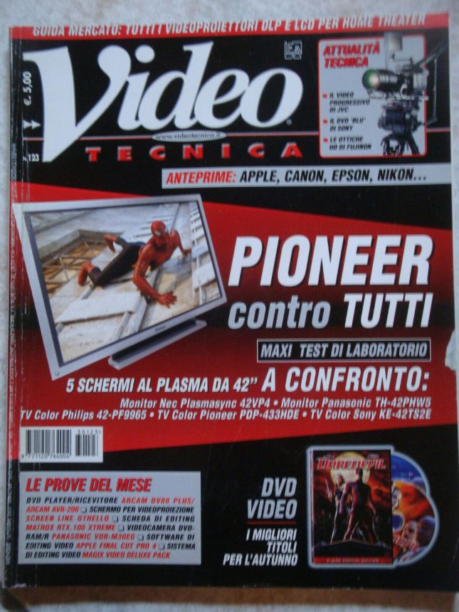VIDEOTECNICA magazine side cover Issue 123  September 2003
