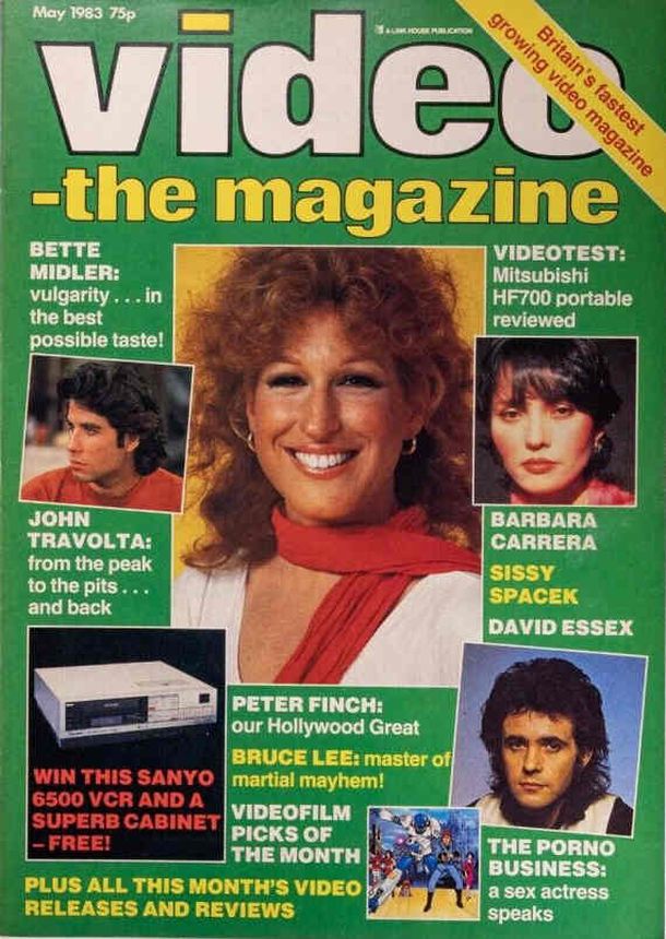 VIDEO-THE MAGAZINE magazine side cover  May 1983