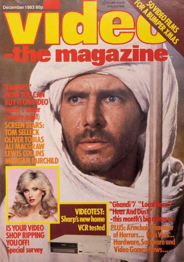 VIDEO-THE MAGAZINE magazine side cover  December 1983