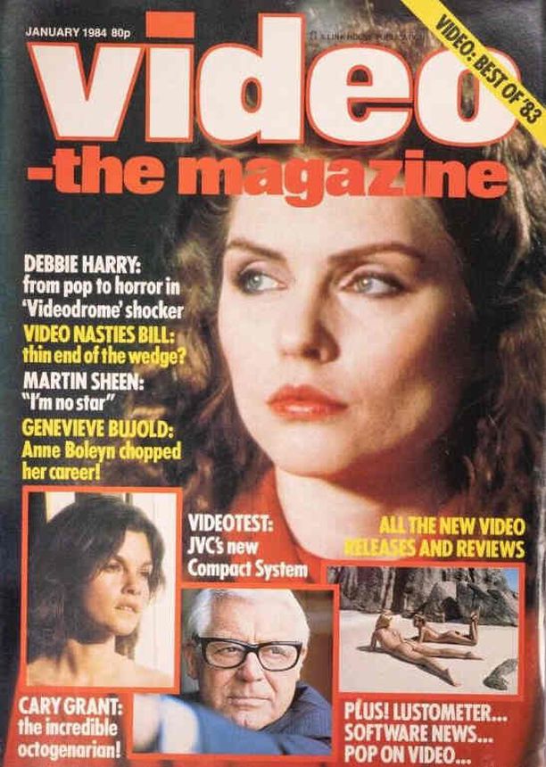 VIDEO-THE MAGAZINE magazine side cover  January 1984