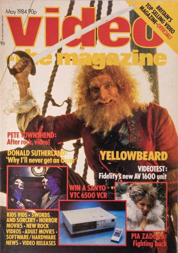 VIDEO-THE MAGAZINE magazine side cover  May 1984