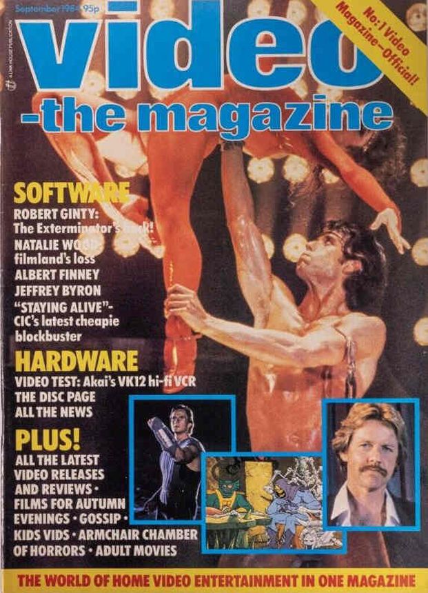 VIDEO-THE MAGAZINE magazine side cover  September 1984