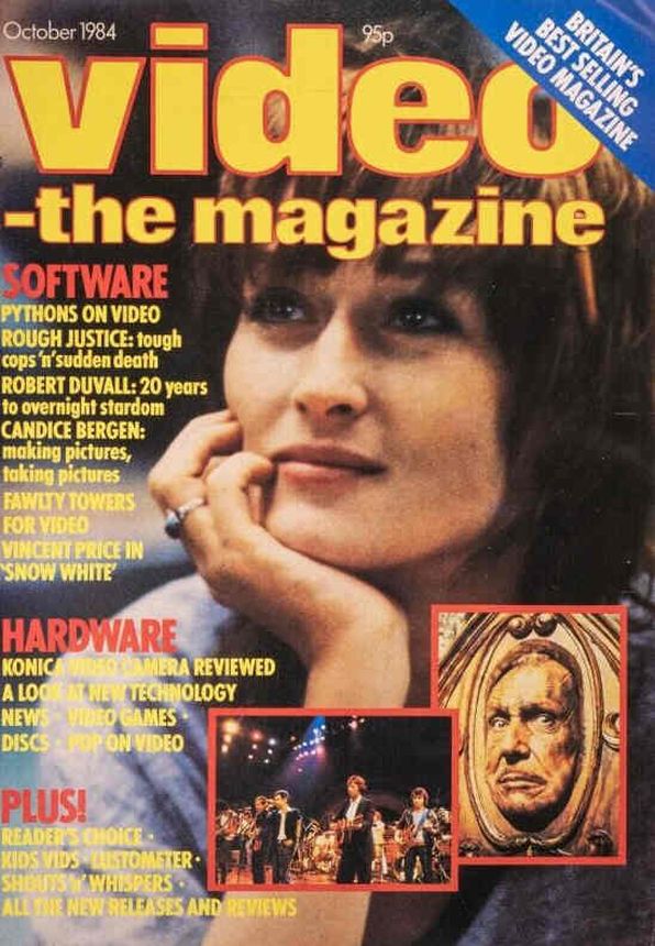 VIDEO-THE MAGAZINE magazine side cover  October 1984