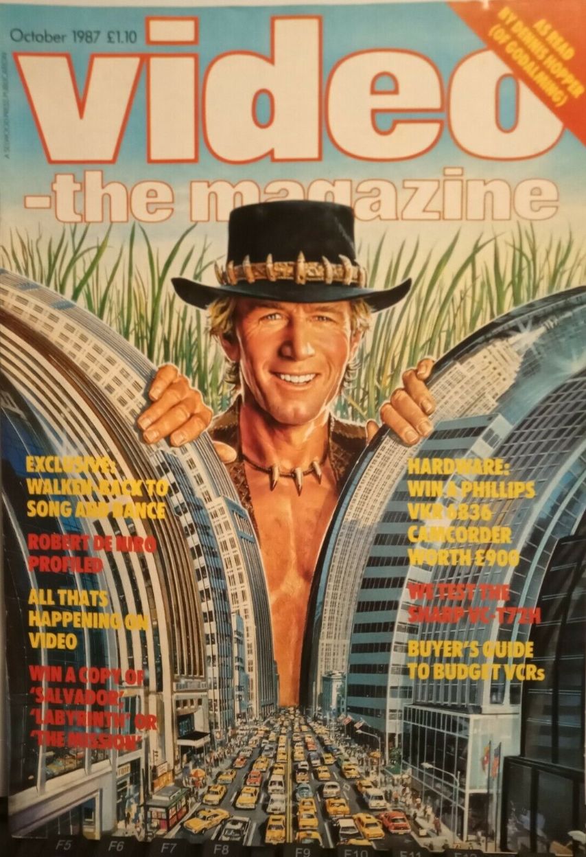 VIDEO-THE MAGAZINE magazine side cover  October 1987