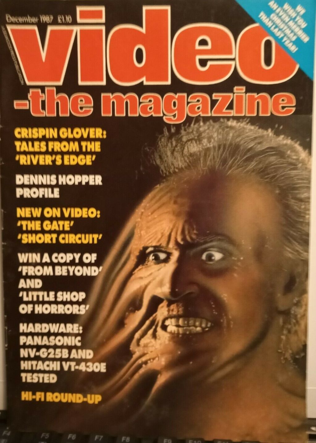 VIDEO-THE MAGAZINE magazine side cover  December 1987