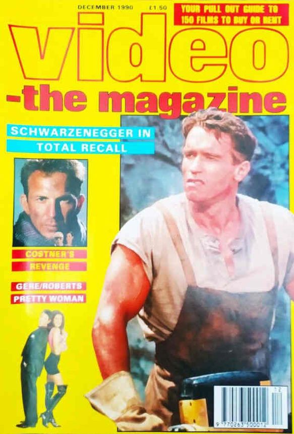 VIDEO-THE MAGAZINE magazine side cover  December 1990