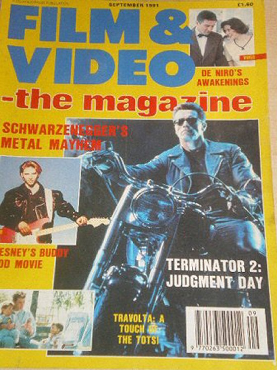 VIDEO-THE MAGAZINE magazine side cover  September 1991