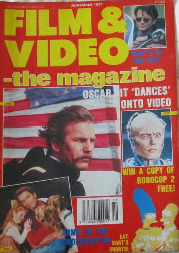 VIDEO-THE MAGAZINE magazine side cover  November 1991