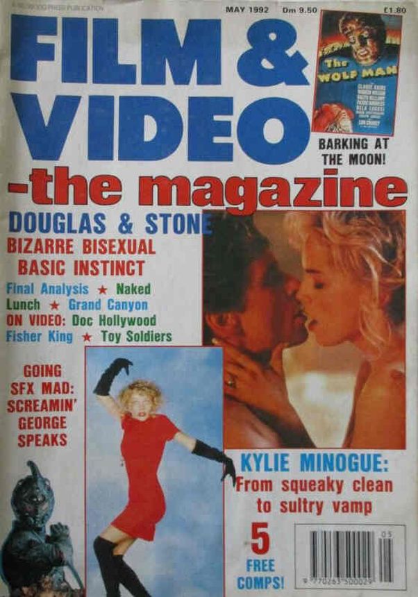 VIDEO-THE MAGAZINE magazine side cover  May 1992