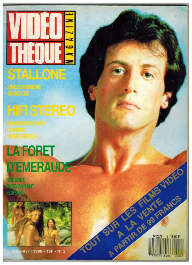 VIDEOTHEQUE magazine side cover Issue 2 March 1988