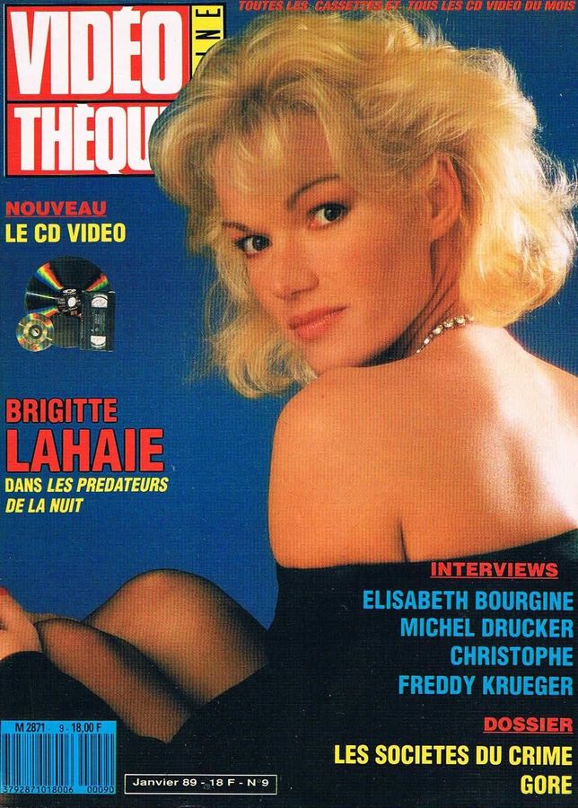 VIDEOTHEQUE magazine side cover Issue 9 January 1989