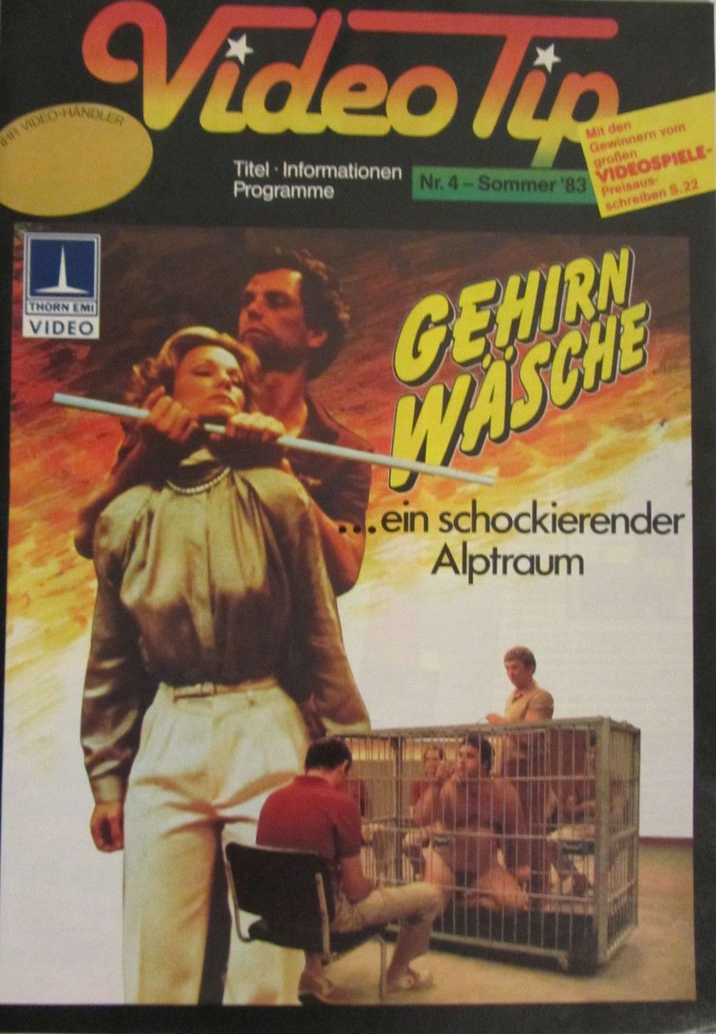 VIDEO TIP magazine side cover Summer 1983