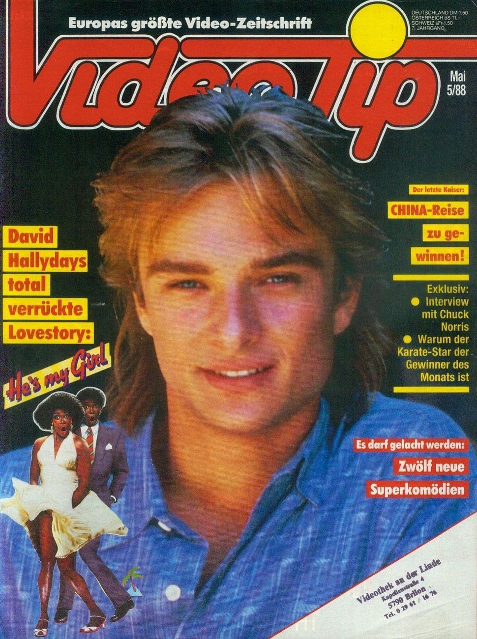 VIDEO TIP magazine side cover May 1988