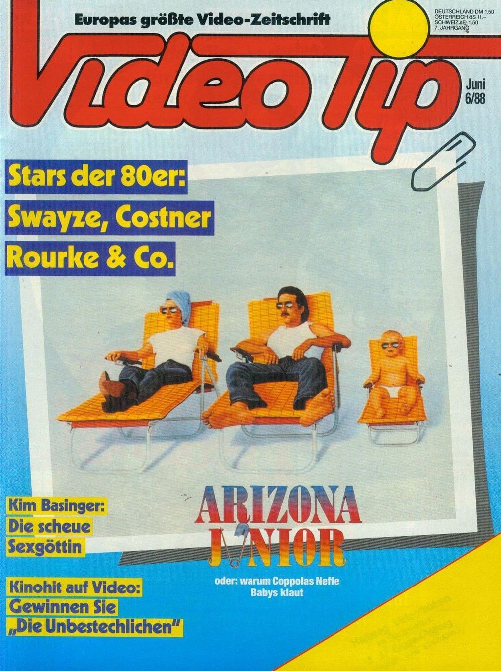 VIDEO TIP magazine side cover June 1988