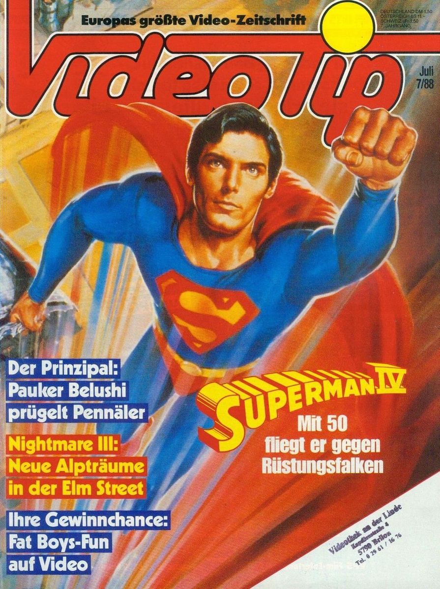 VIDEO TIP magazine side cover July 1988