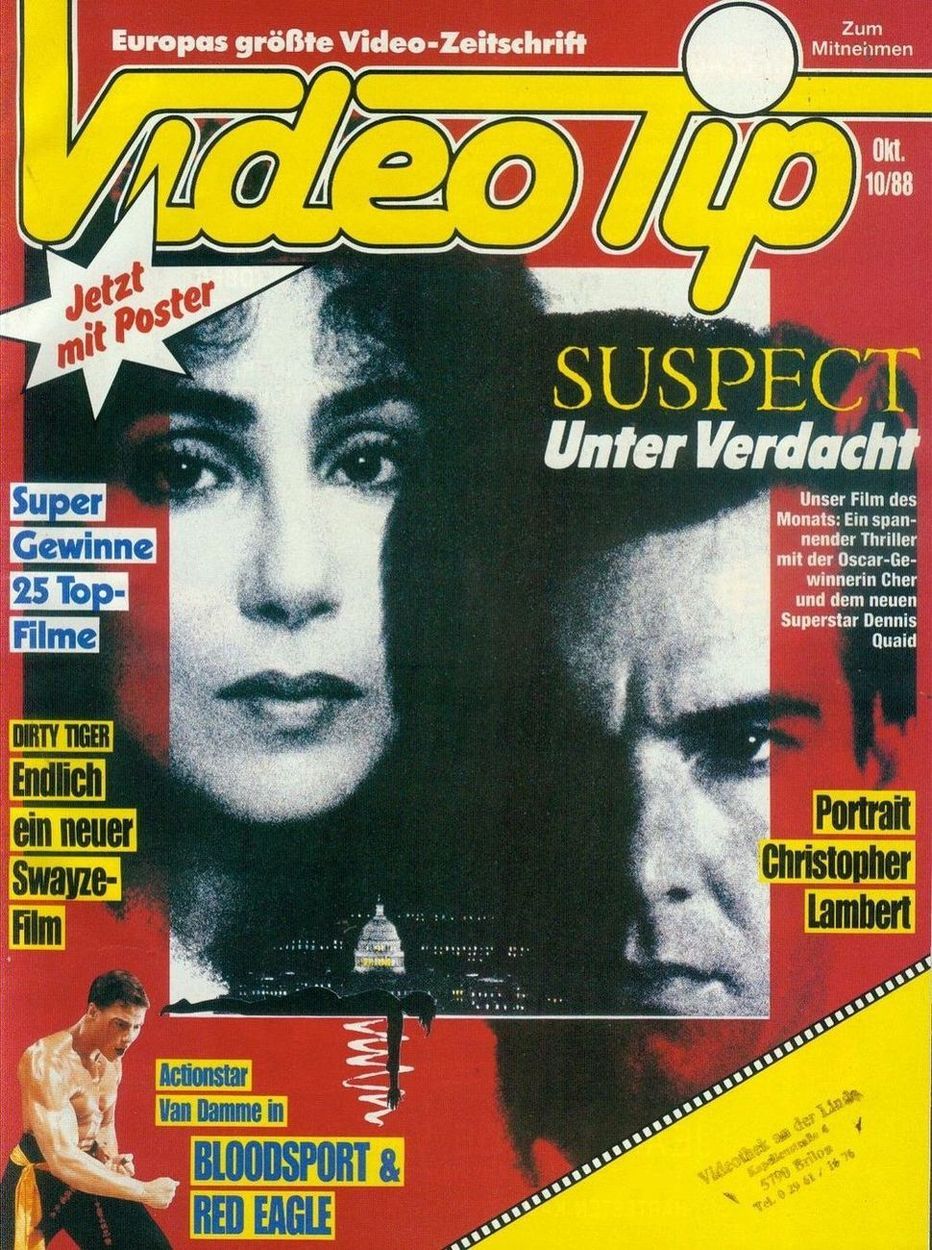 VIDEO TIP magazine side cover October 1988