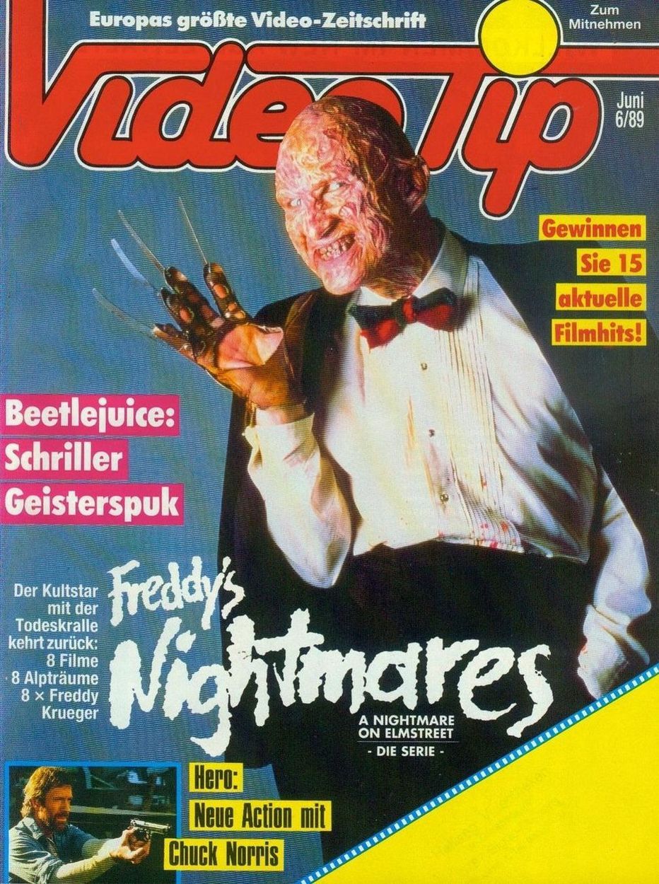VIDEO TIP magazine side cover June 1989