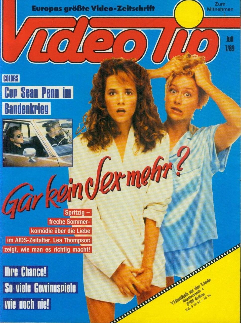 VIDEO TIP magazine side cover July 1989