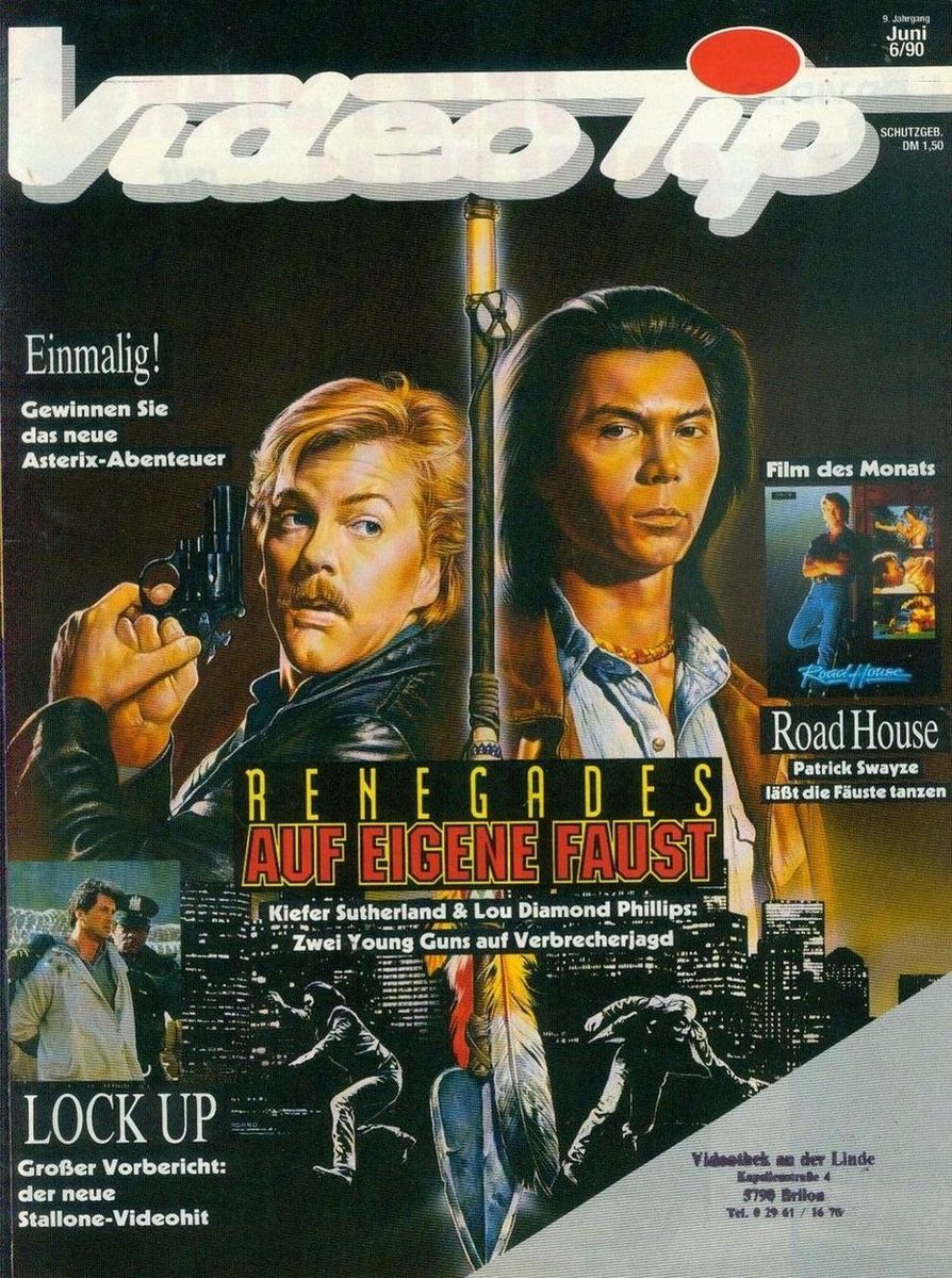 VIDEO TIP magazine side cover June 1990