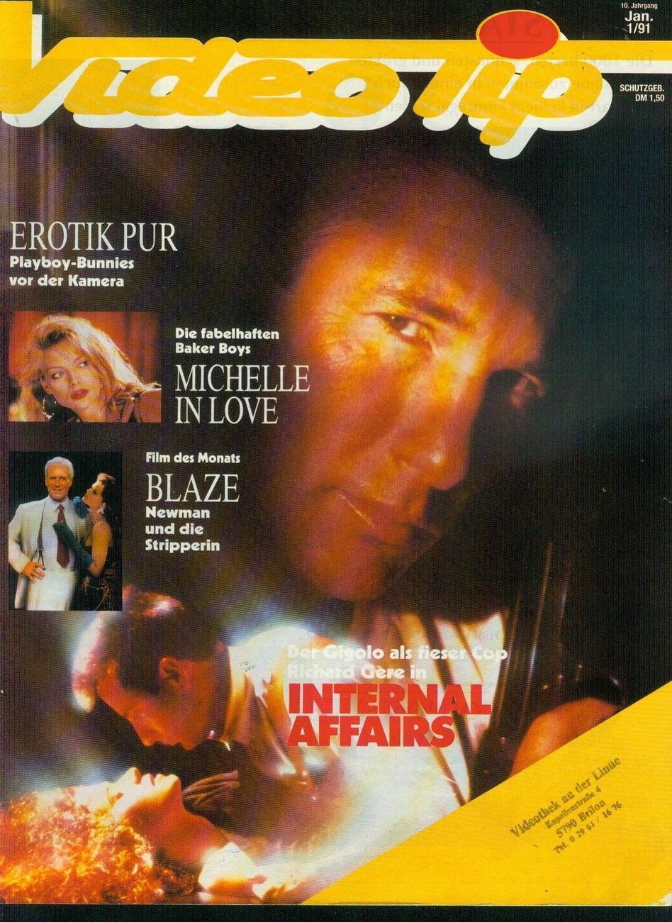 VIDEO TIP magazine side cover January 1991