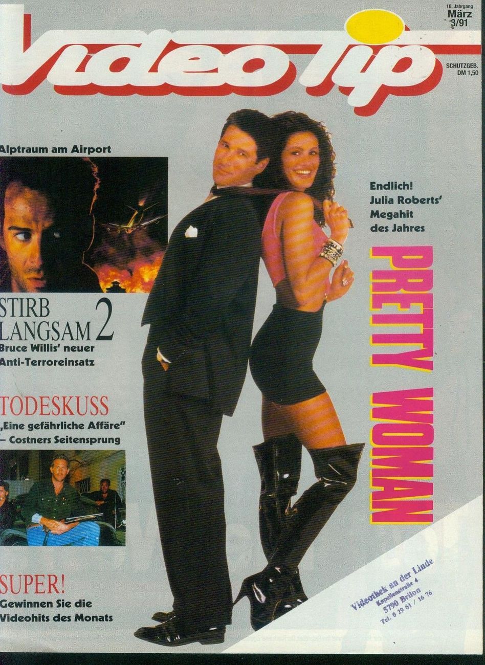 VIDEO TIP magazine side cover March 1991