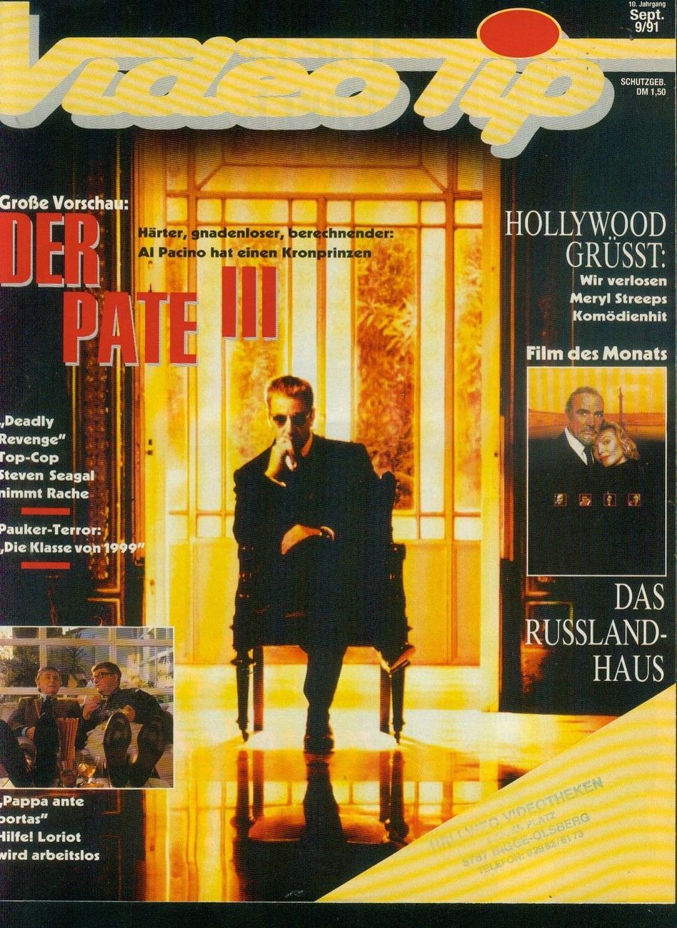 VIDEO TIP magazine side cover September 1991