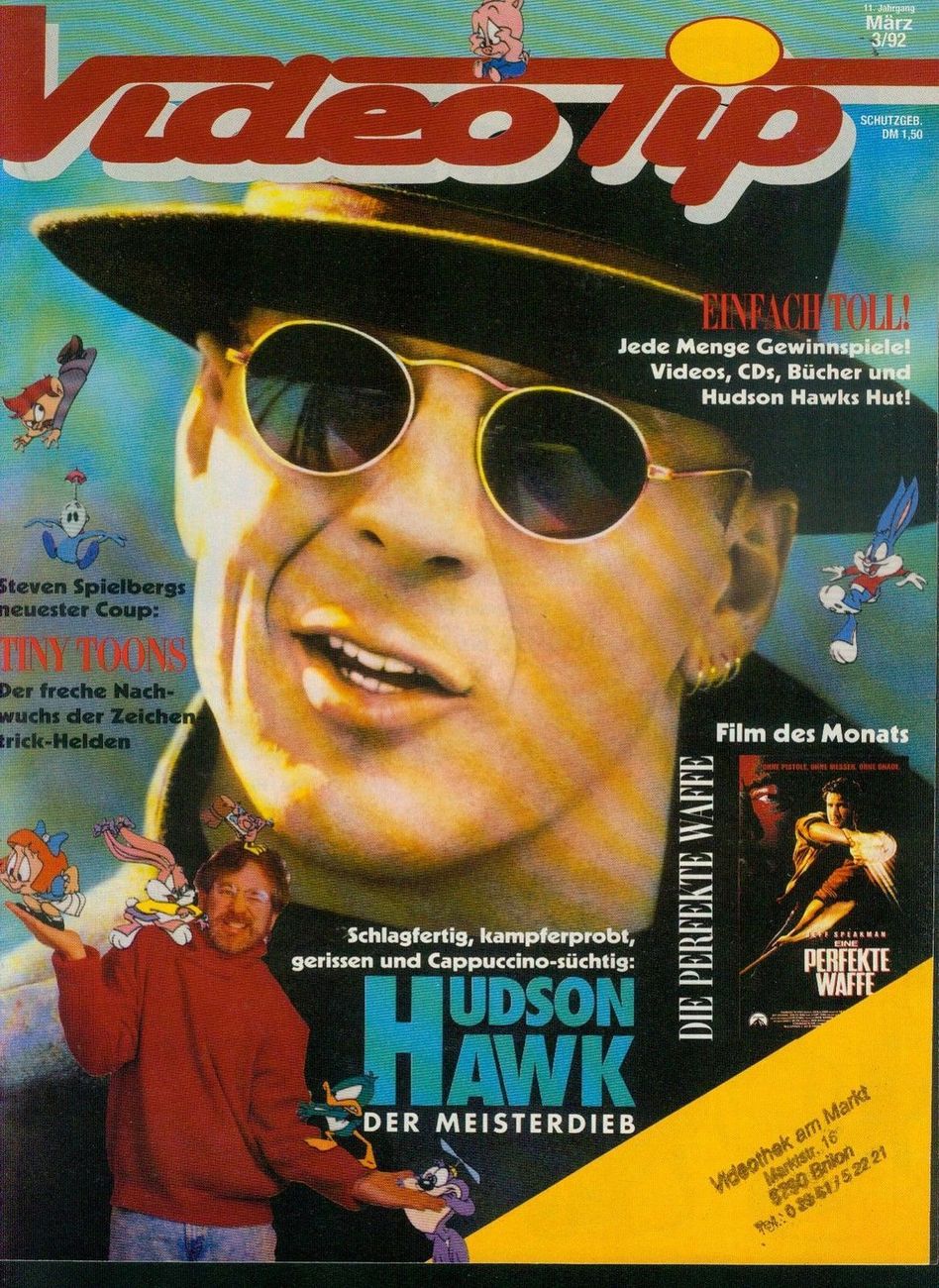 VIDEO TIP magazine side cover March 1992