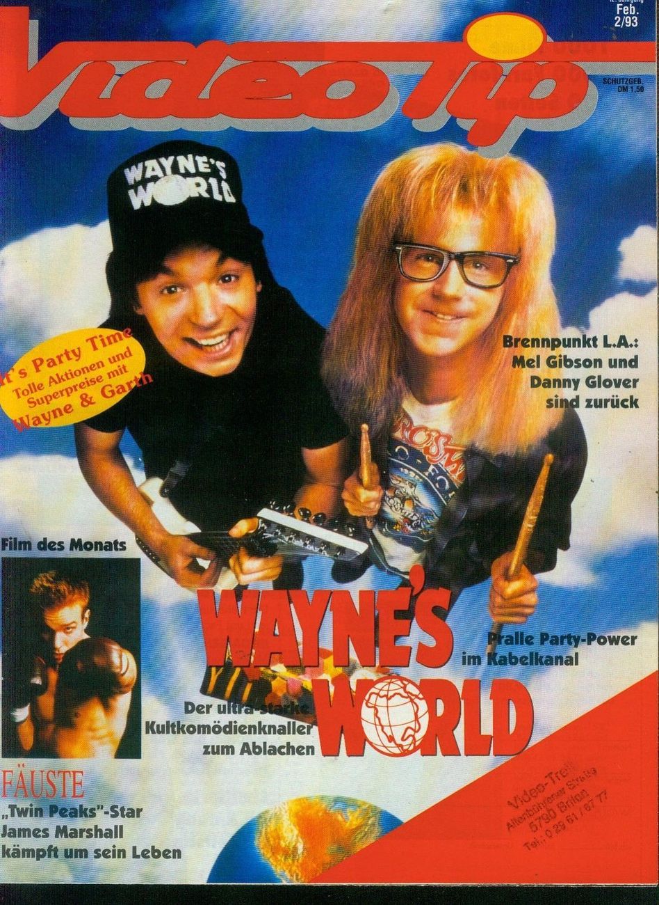 VIDEO TIP magazine side cover February 1993