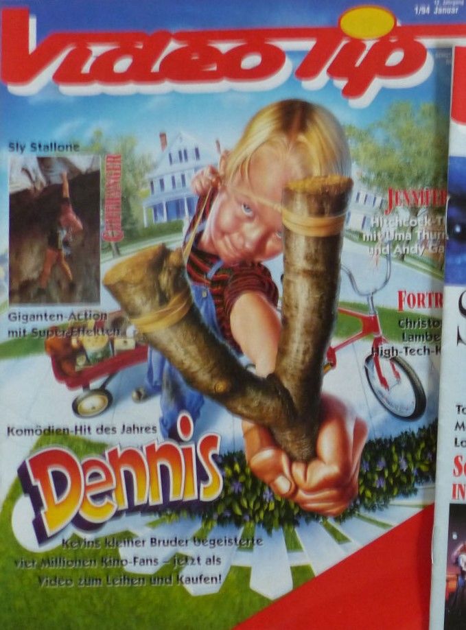 VIDEO TIP magazine side cover January 1994