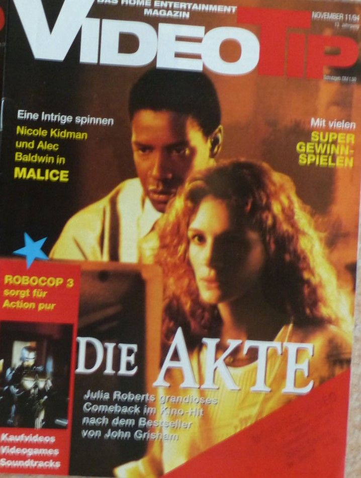 VIDEO TIP magazine side cover November 1994