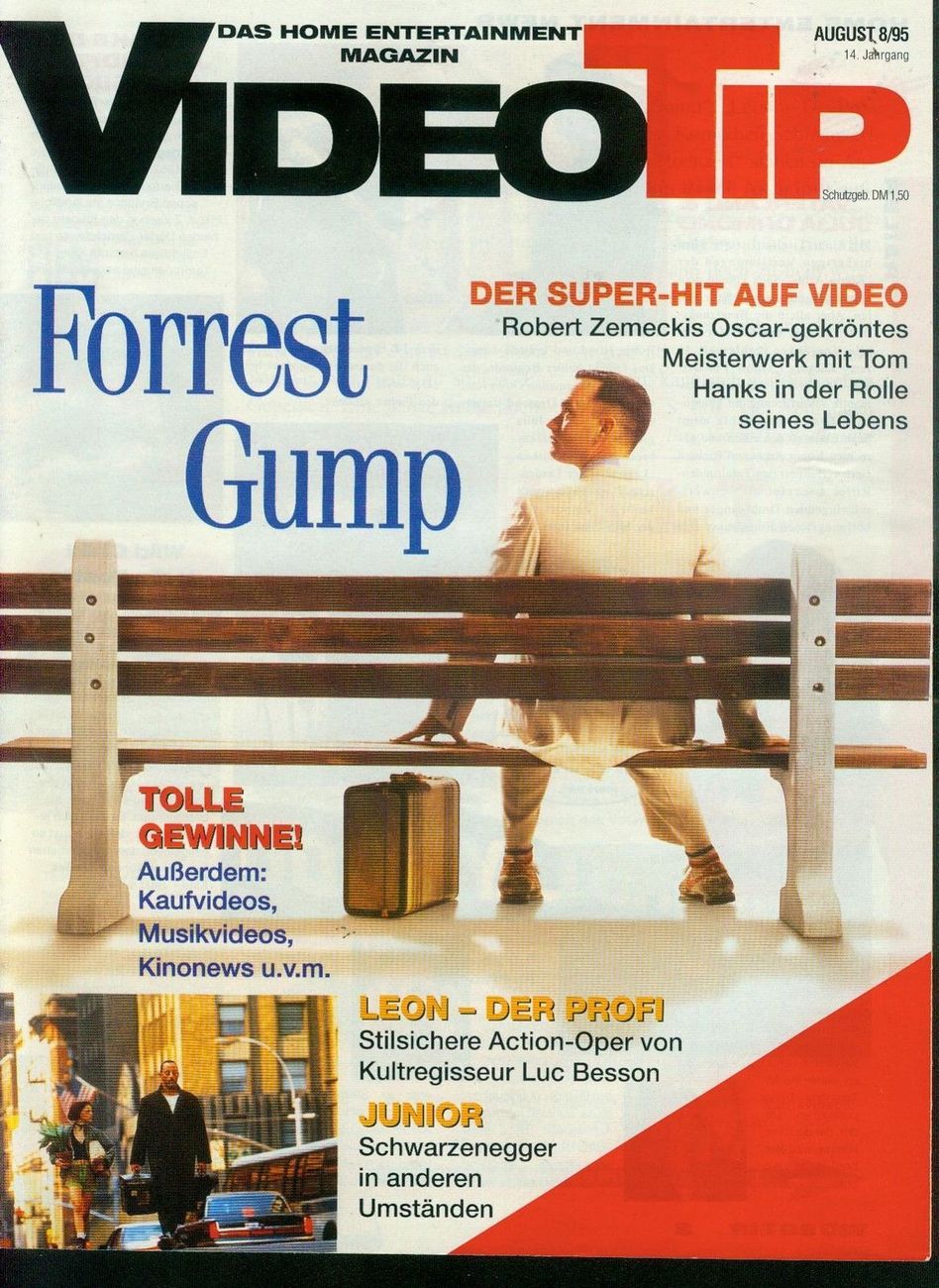 VIDEO TIP magazine side cover August 1995