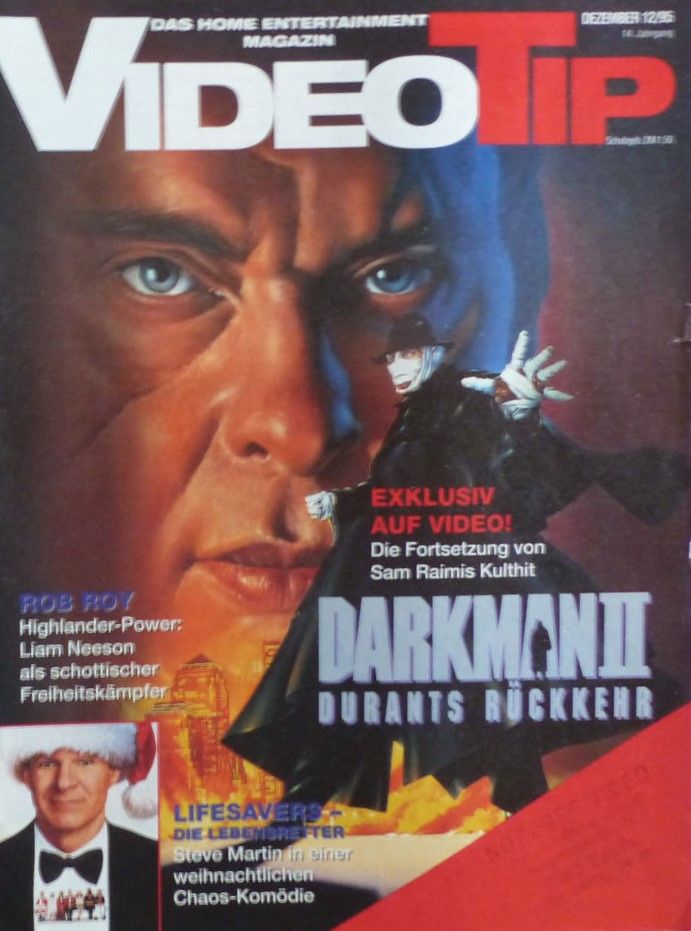 VIDEO TIP magazine side cover December 1995
