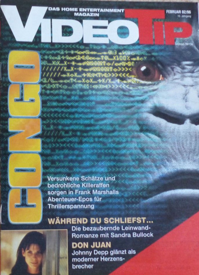 VIDEO TIP magazine side cover February 1996