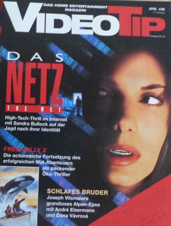 VIDEO TIP magazine side cover April 1996
