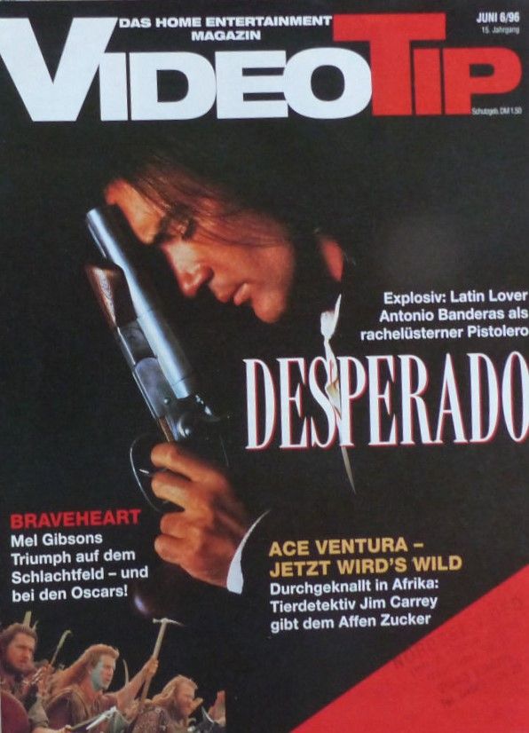 VIDEO TIP magazine side cover June 1996