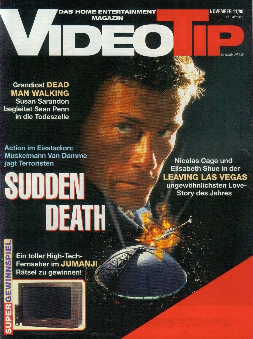 VIDEO TIP magazine side cover November 1996