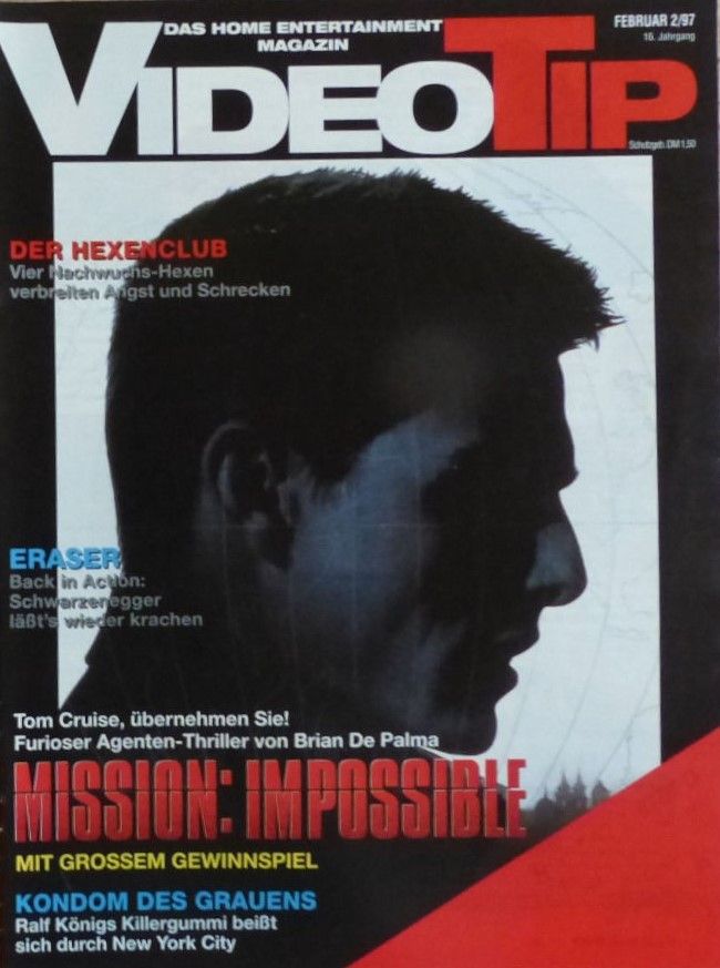 VIDEO TIP magazine side cover February 1997
