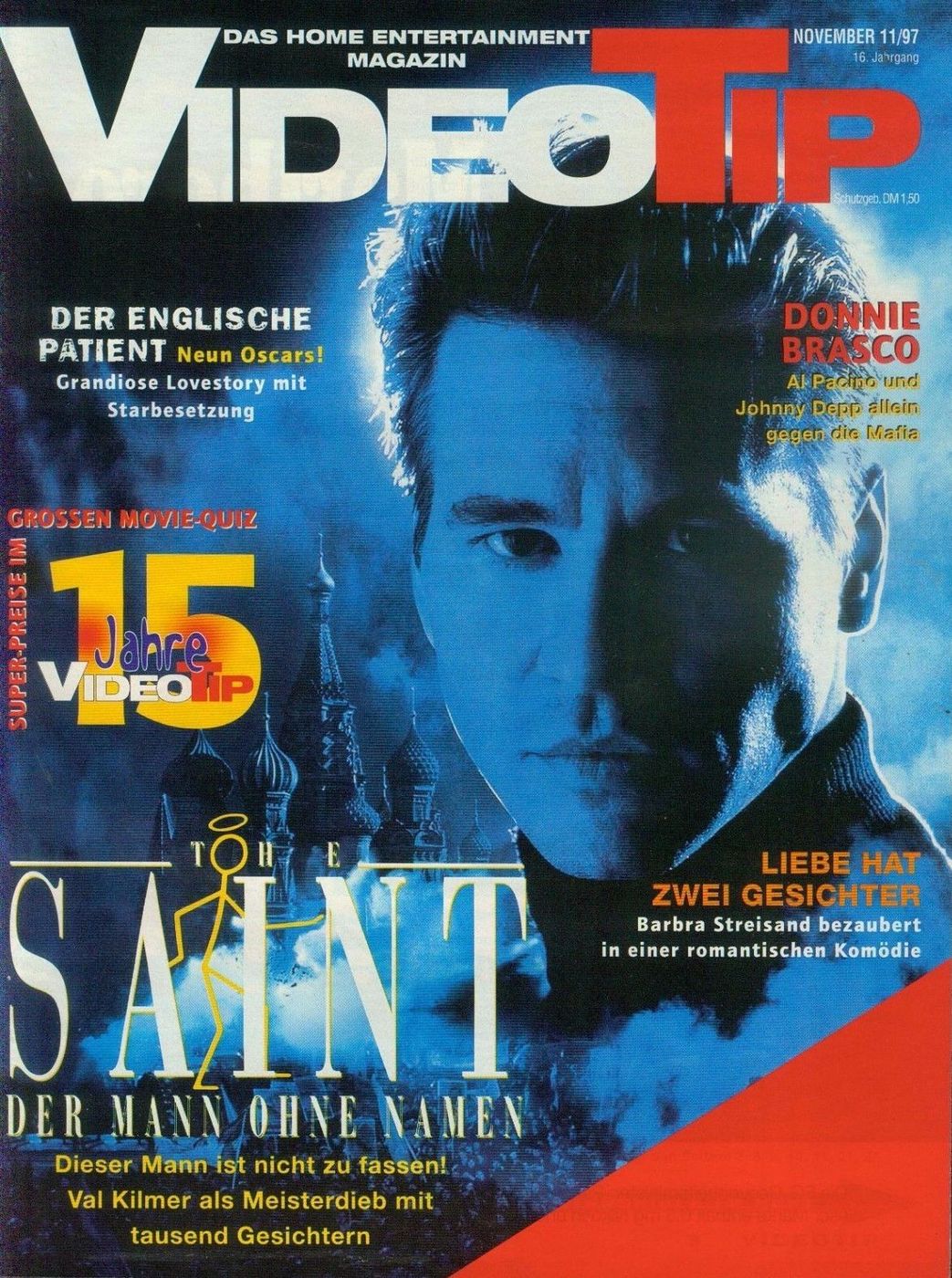 VIDEO TIP magazine side cover November 1997