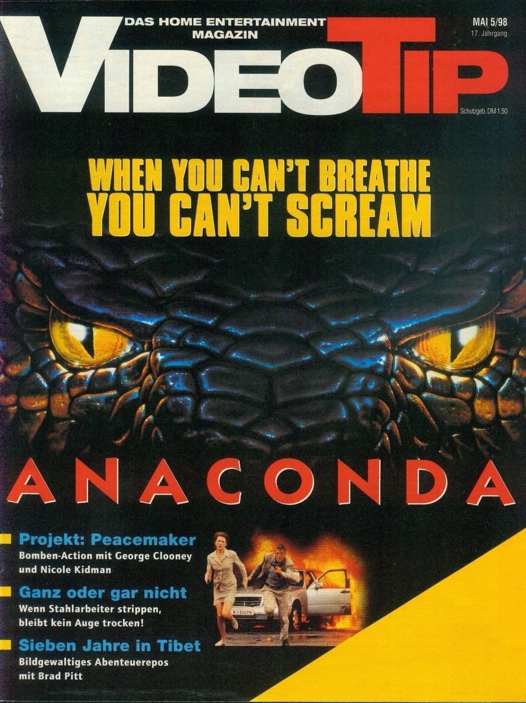VIDEO TIP magazine side cover May 1998