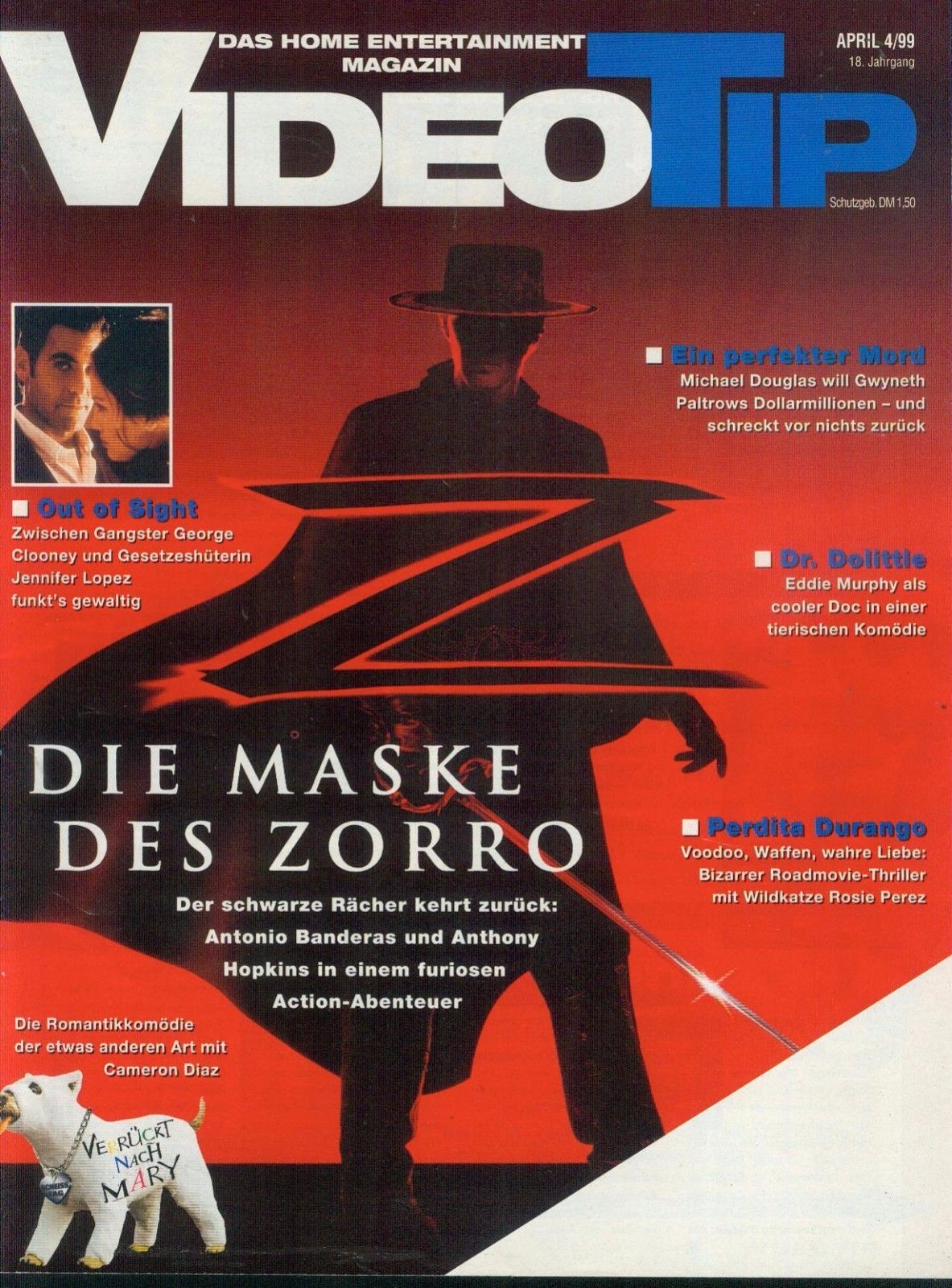 VIDEO TIP magazine side cover  April 1999