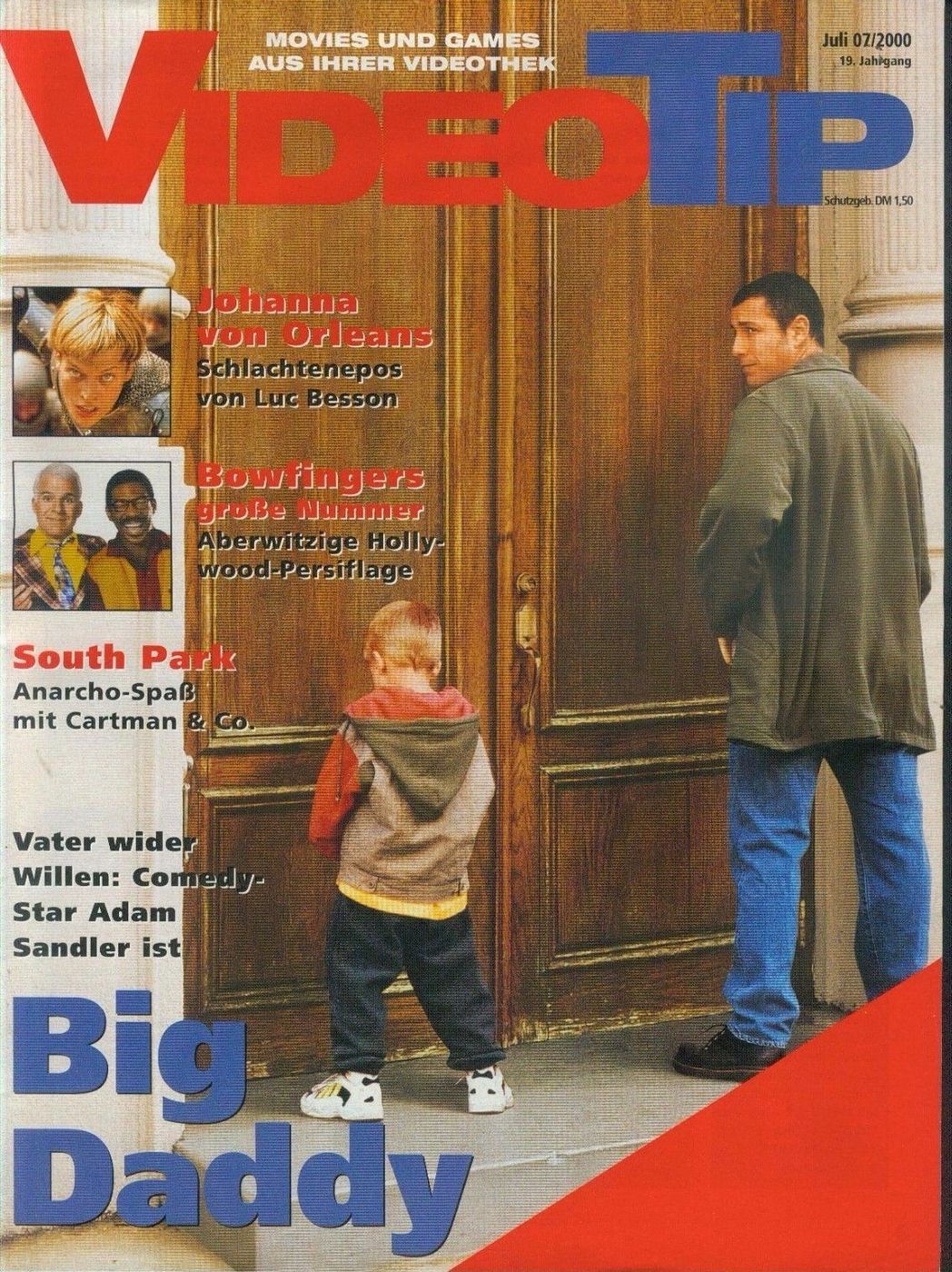 VIDEO TIP magazine side cover  July 2000