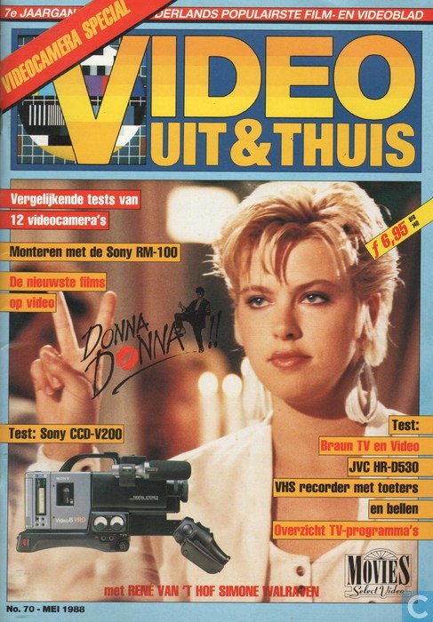VIDEO UIT EN THUIS magazine side cover Issue 70 May 1988