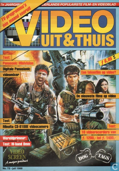 VIDEO UIT EN THUIS magazine side cover Issue 72 July 1988